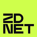 Bright lime green background with bold black "ZDNET" text in stacked, modern sans-serif font.