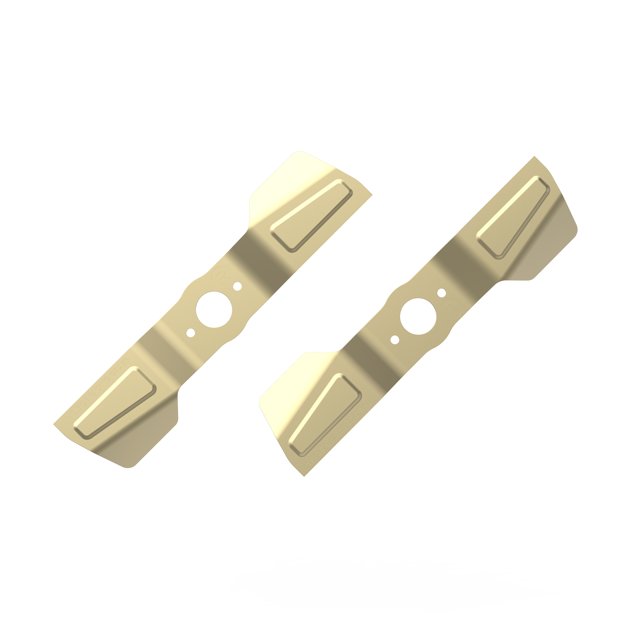 Lames droites et boulons – 2 Pcs (pour Tondeuse à gazon Pro)