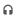 Gray over-ear headphones icon on white background, simple and centered.
