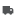 Gray silhouette of a delivery truck, side view, simple icon design.